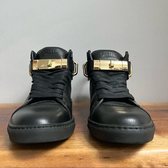 Authentic Buscemi 100mm Black High Top Sneaker Size 36  - Picture 8 of 16